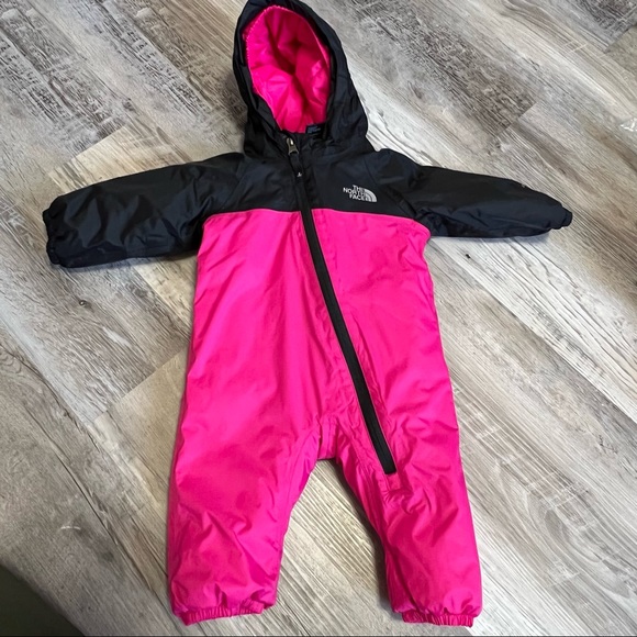 The North Face Kids Pink and Black Jacket